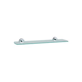 Smedbo LK347 24 in. Frosted Glass Shelf with Polished Chrome from the Loft Collection